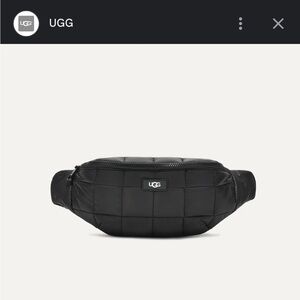 Brand New: UGG Gibs Quilted Belt Bag (Black)